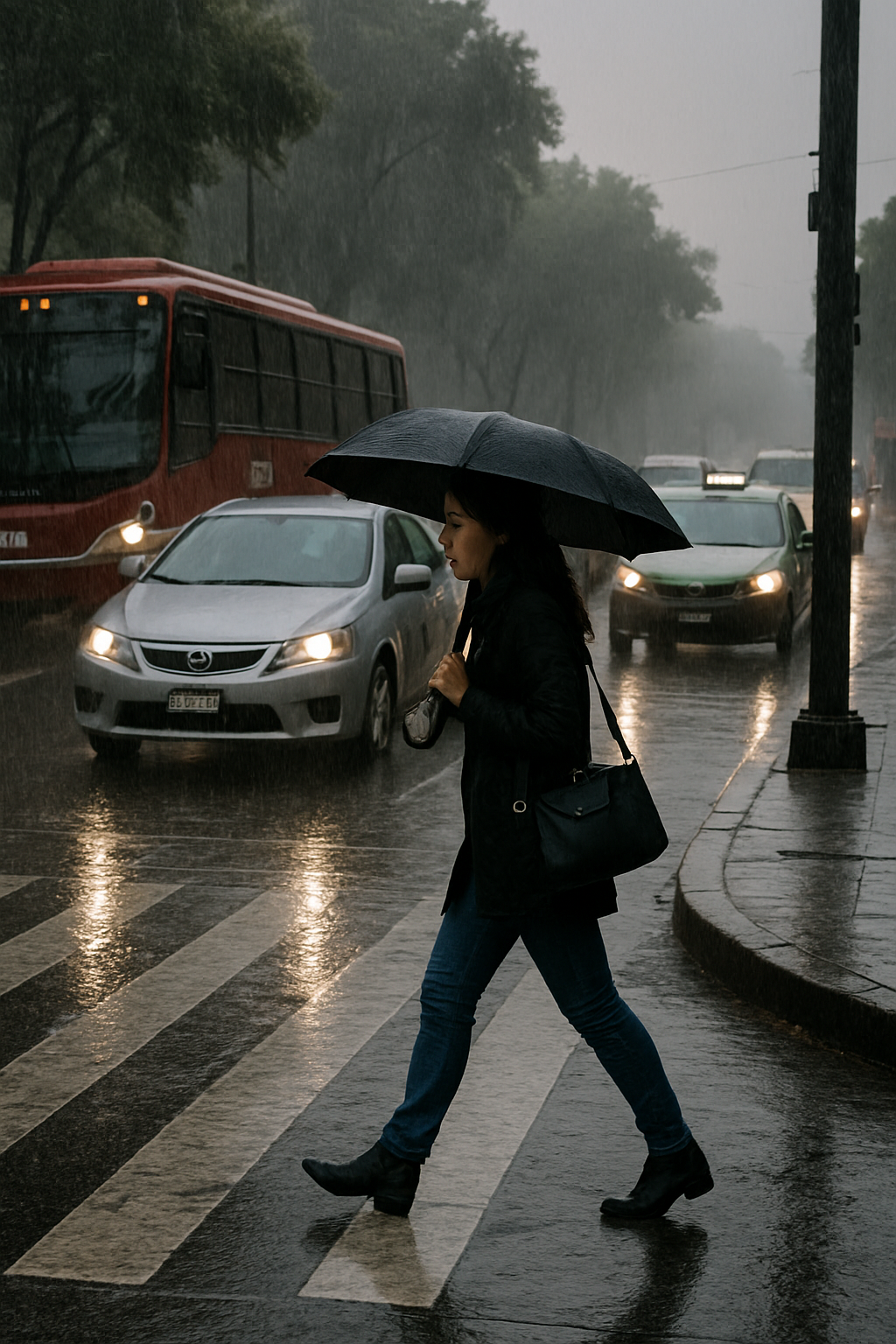 Lluvias matutinas dificultan tránsito y transporte en Ciudad de México