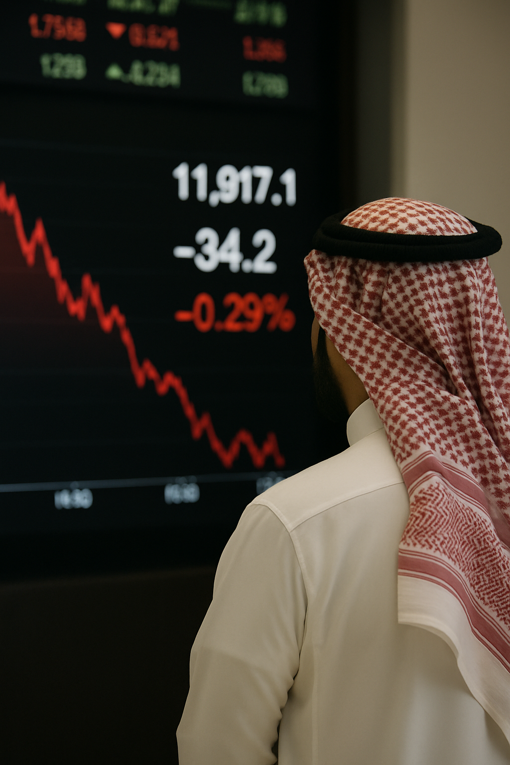 Bolsa de Arabia Saudita cierra a la baja con retroceso del 0.29% en Tadawul