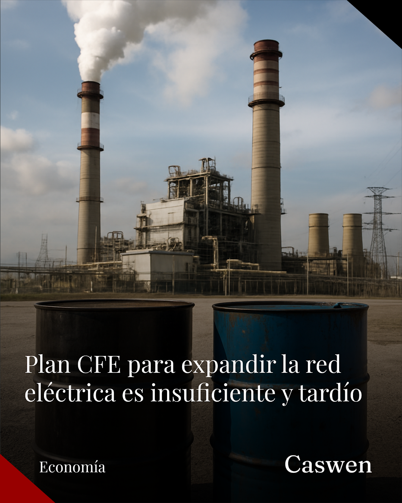 CFE presenta plan modesto para ampliar la red eléctrica pese a creciente demanda