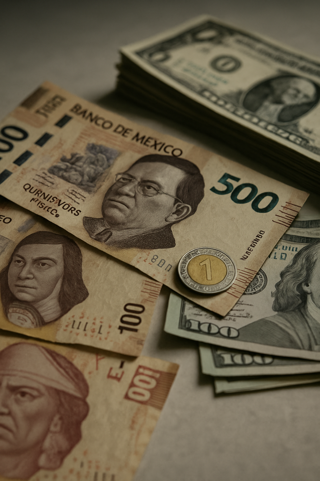 Peso mexicano pierde terreno tras débiles datos laborales en EU