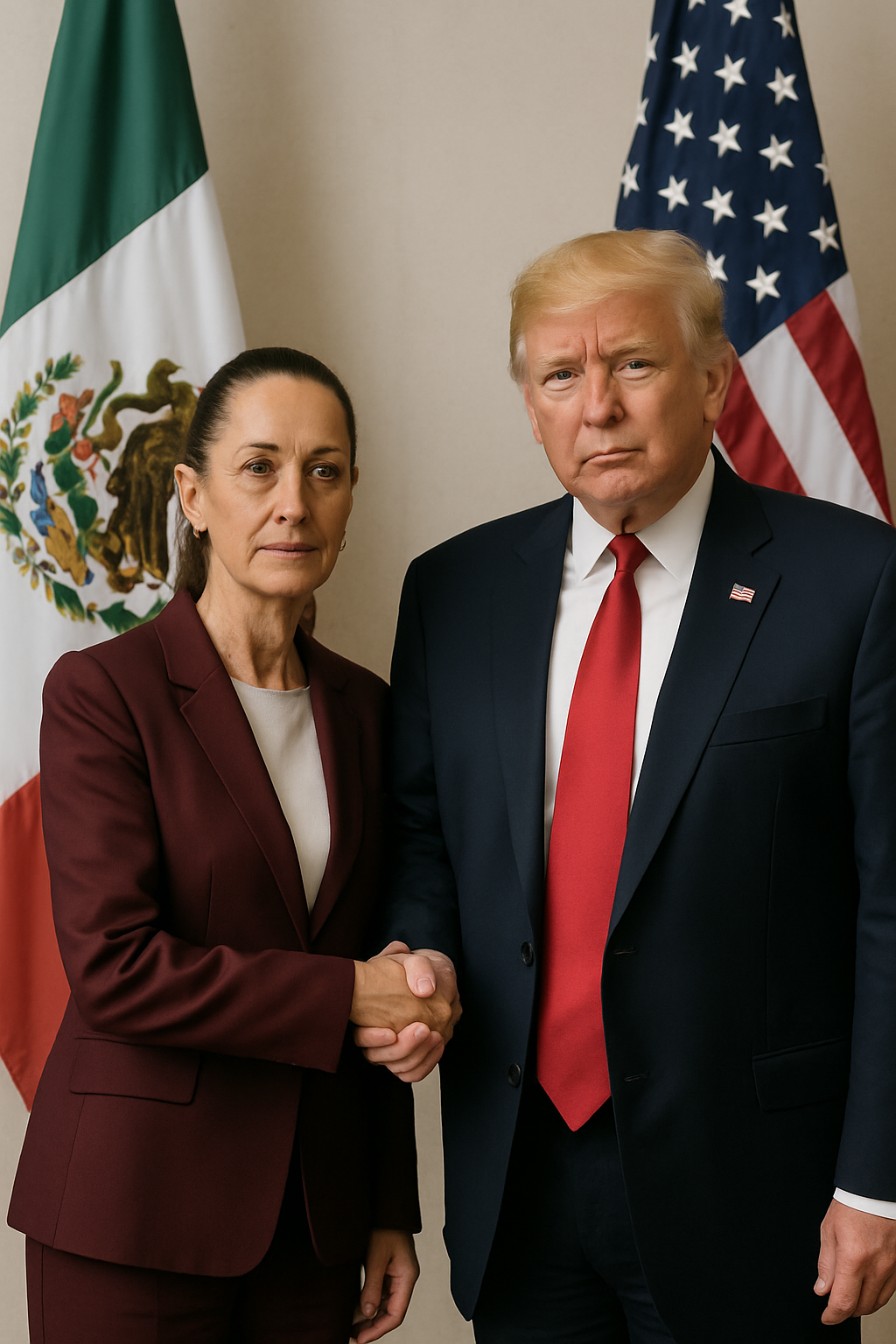 Sheinbaum y Trump acuerdan extender negociaciones comerciales entre México y EE.UU.