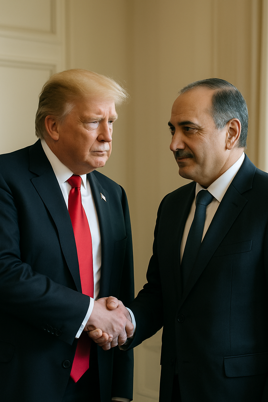 Donald Trump se reúne con el presidente de Siria Ahmed Al Sharaa