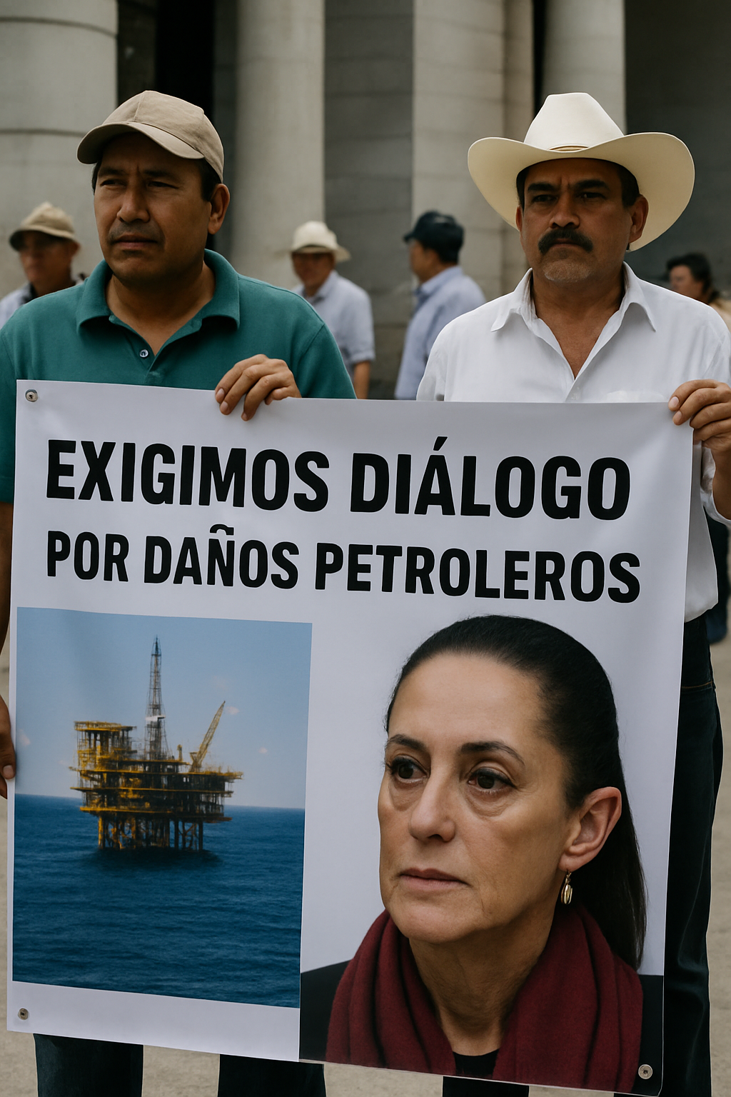 Colectivos del Golfo exigen diálogo con Sheinbaum por daños petroleros