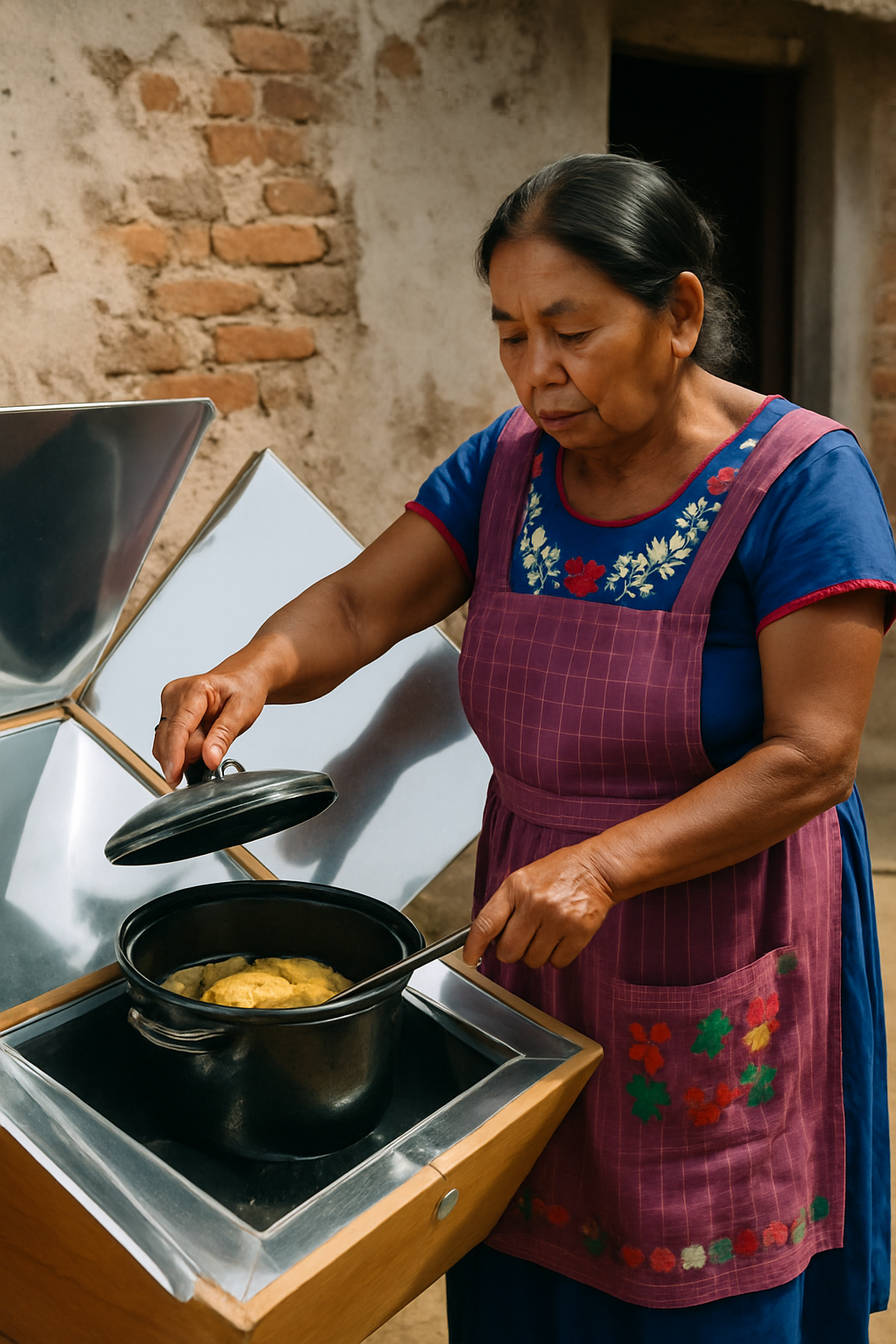 Comunidades de Oaxaca adoptan hornos solares para cocinar platos tradicionales