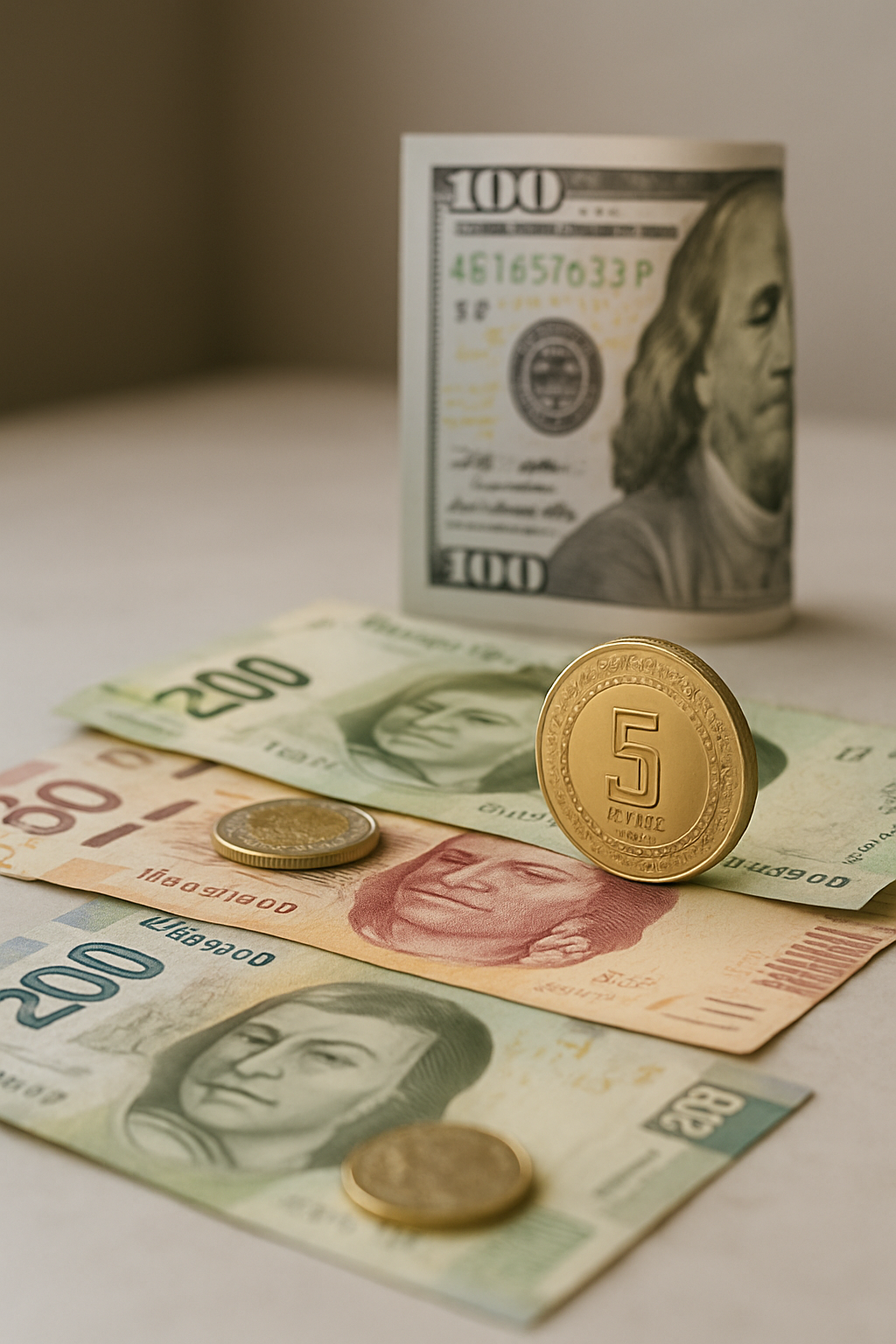 Peso mexicano alcanza su nivel más alto frente al dólar en 2025