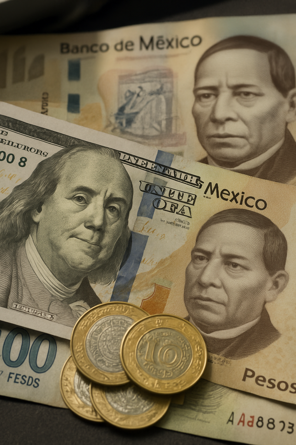 Peso mexicano se mantiene cerca de 18 por dólar impulsado por factores internos y externos