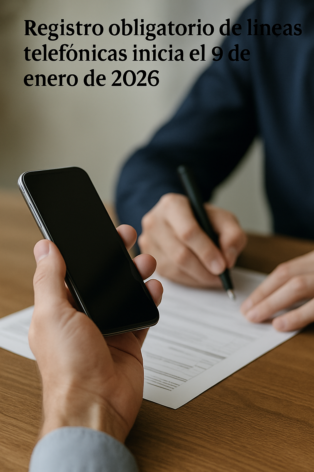 Registro obligatorio de líneas telefónicas inicia el 9 de enero de 2026