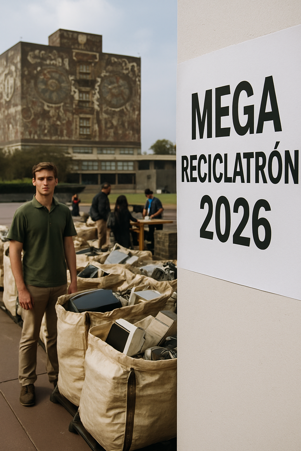 Anuncian el primer mega reciclatrón 2026 en Ciudad Universitaria, CDMX