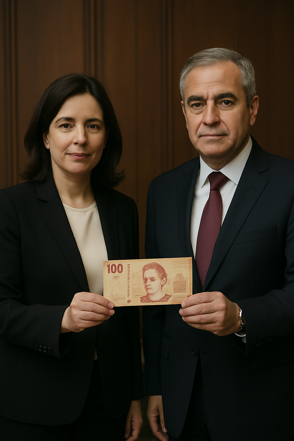 Banxico presenta billete conmemorativo de 100 pesos por su centenario