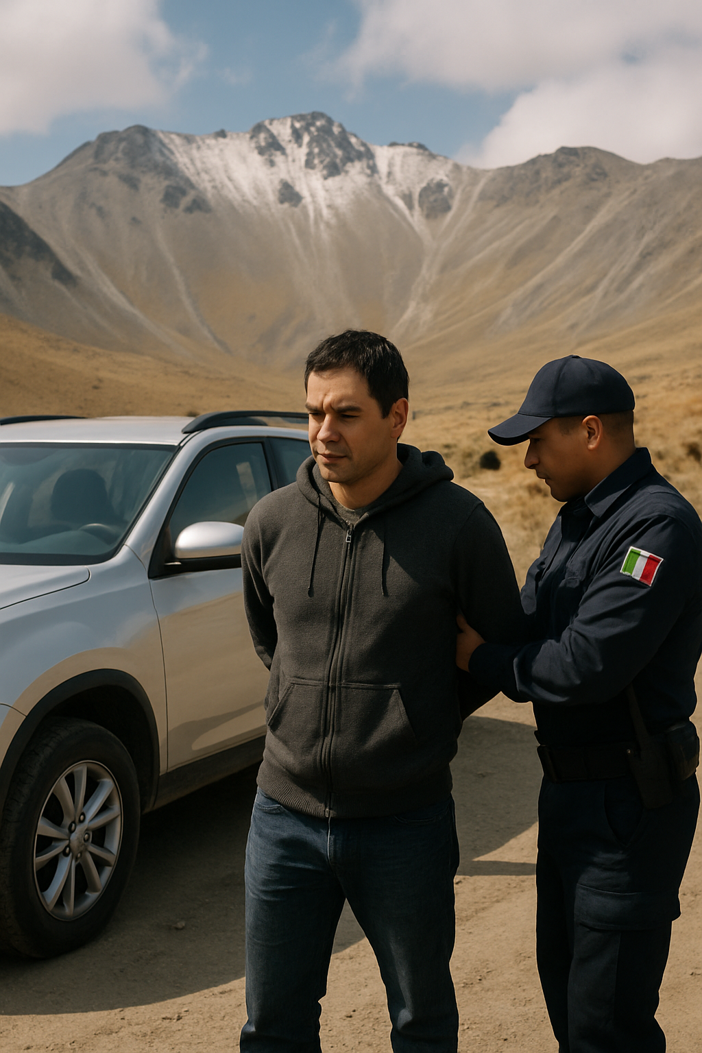 Detienen a hombre por ingresar con vehículo a zona restringida del Nevado de Toluca