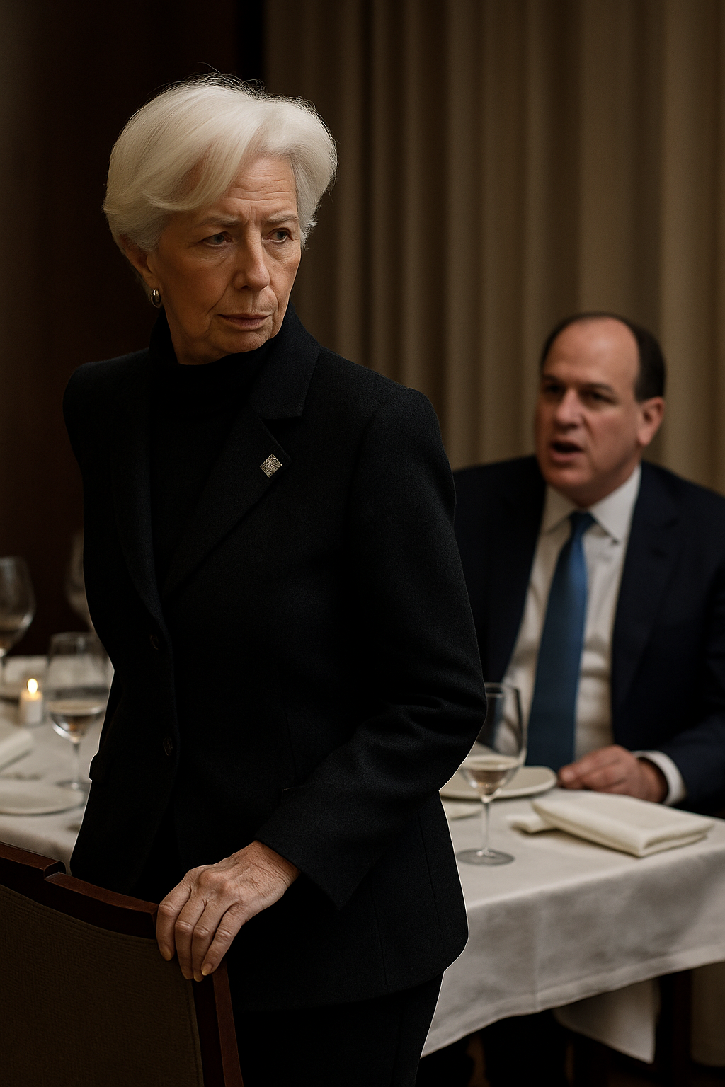 Lagarde abandona cena en Davos tras críticas de Lutnick a Europa