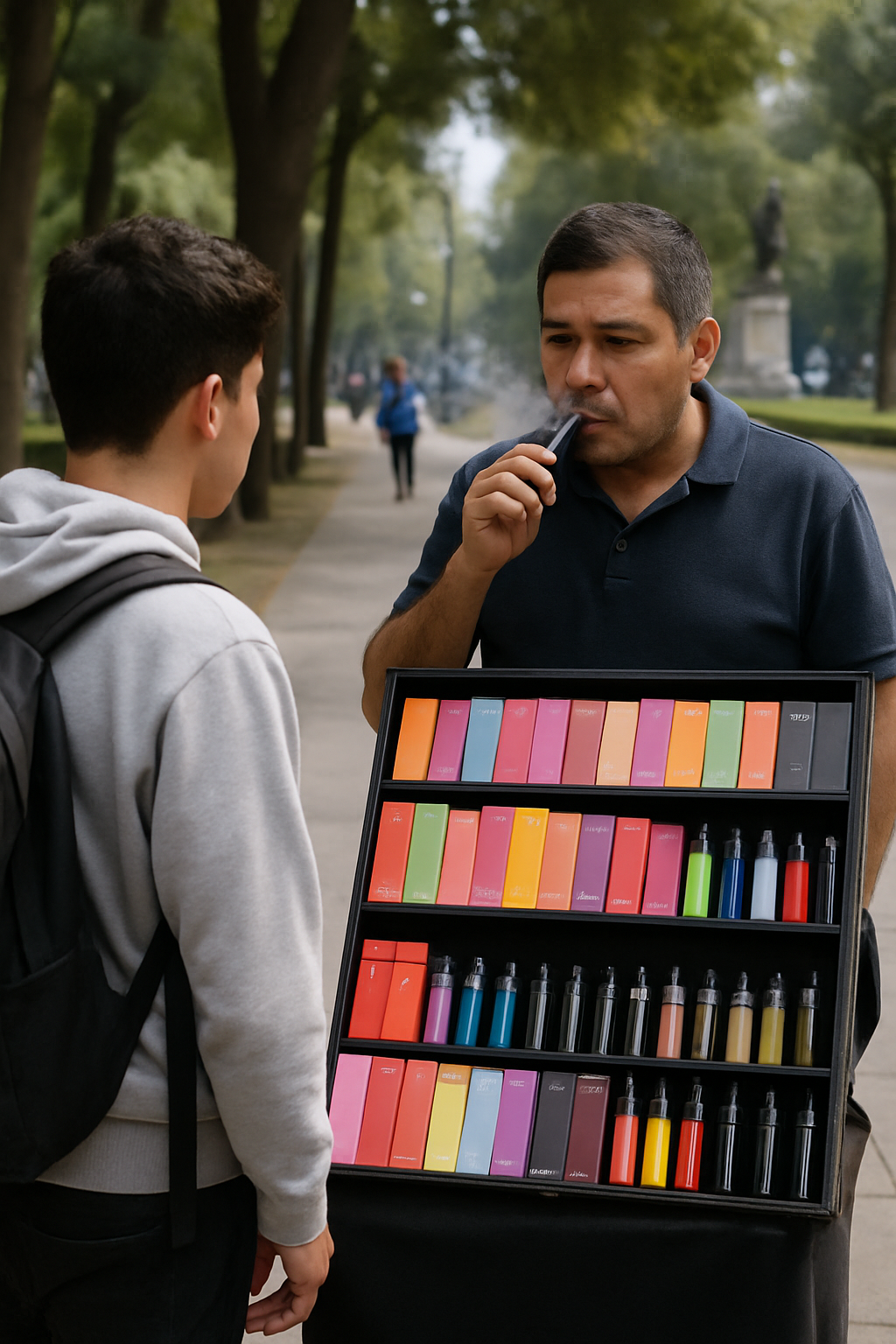 Persisten ventas ilegales de vapeadores en Alameda Central pese a prohibición federal