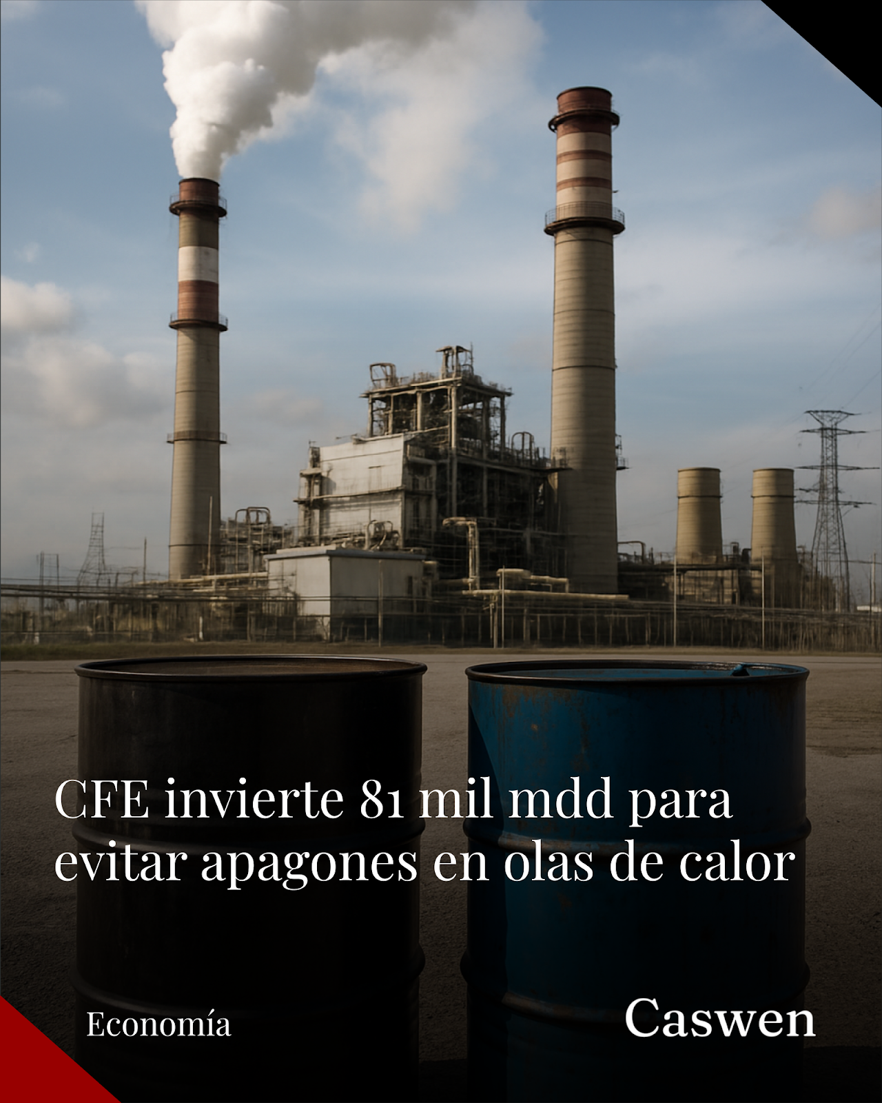 CFE invierte 81 mil mdd en tecnología para evitar apagones durante olas de calor