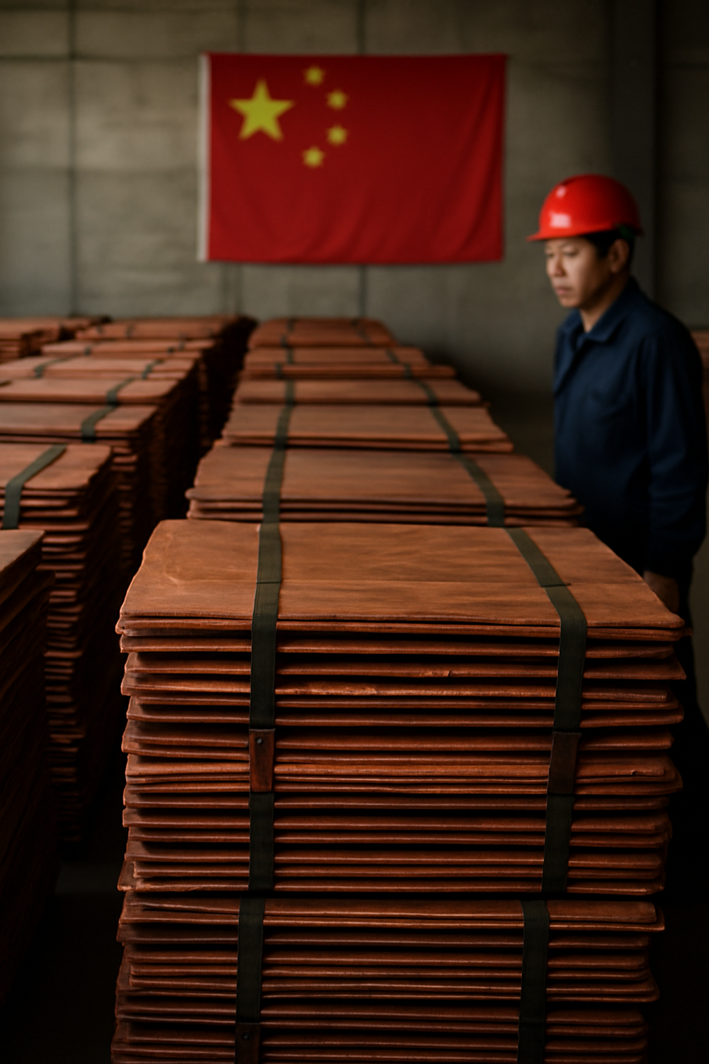 El cobre cae debido al aumento de reservas y señales de demanda débil en China