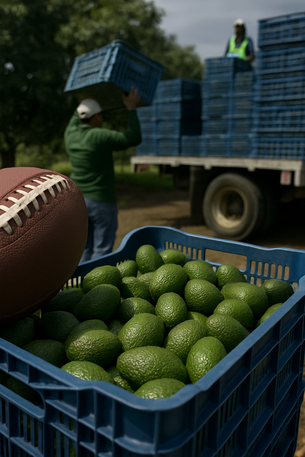 Exportaciones de aguacate mexicano aumentan rumbo al Super Bowl en EU