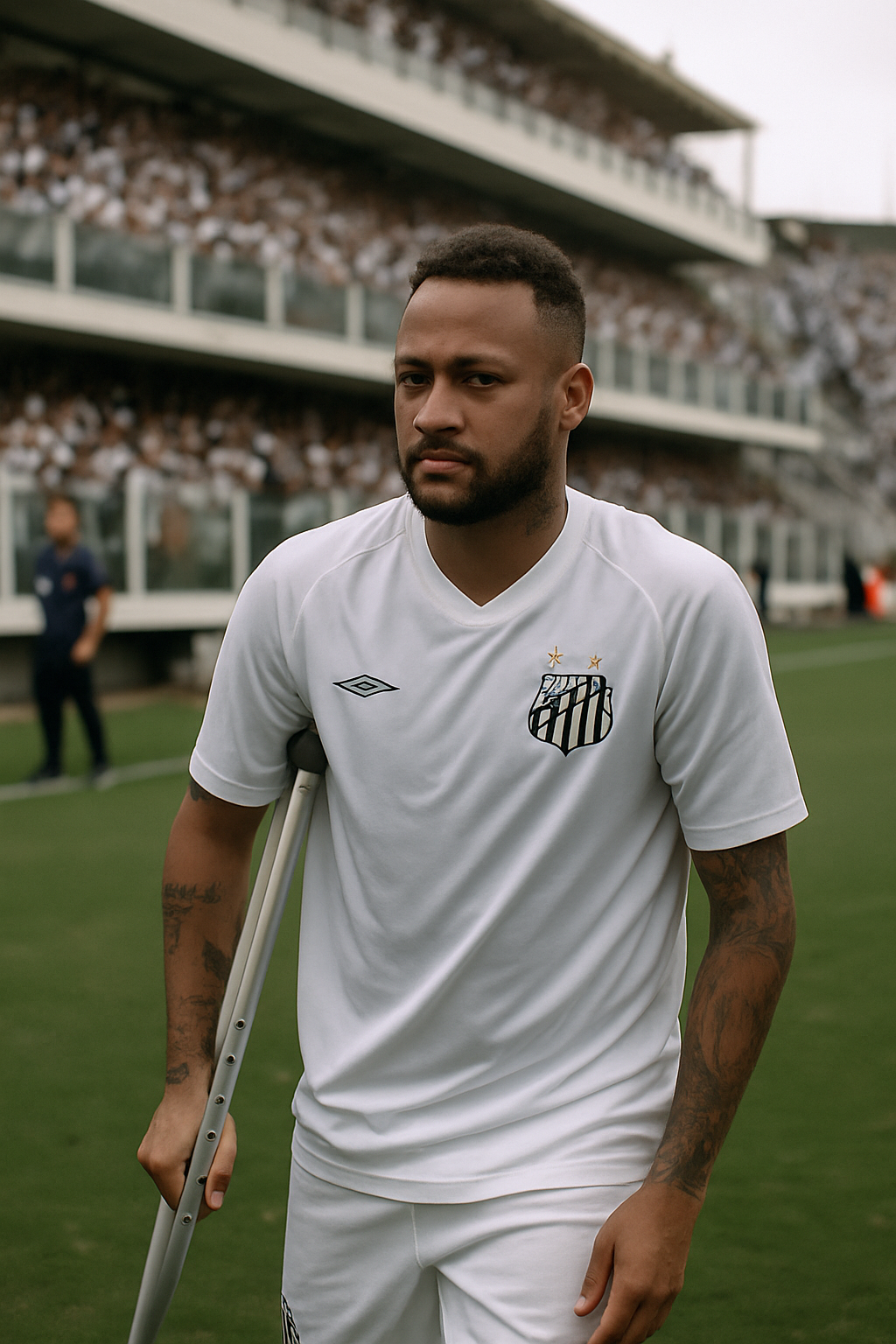 Neymar regresa al Santos tras cirugía de rodilla en triunfo 6-0