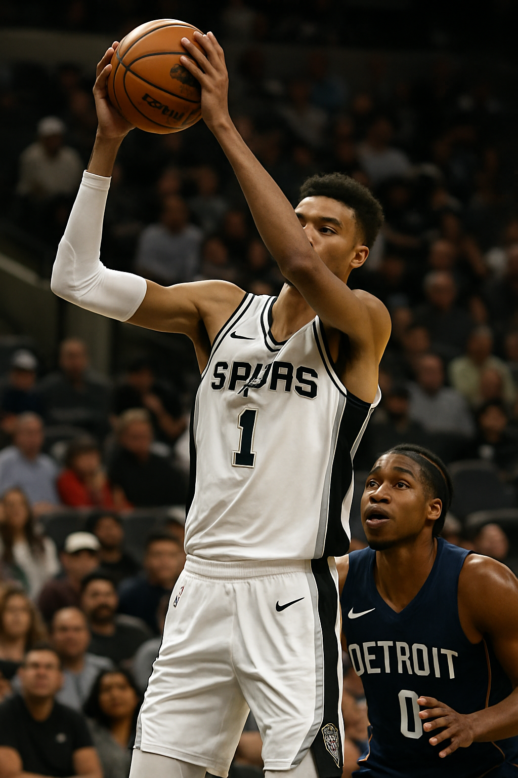 San Antonio frena la racha de Detroit con doble-doble de Wembanyama