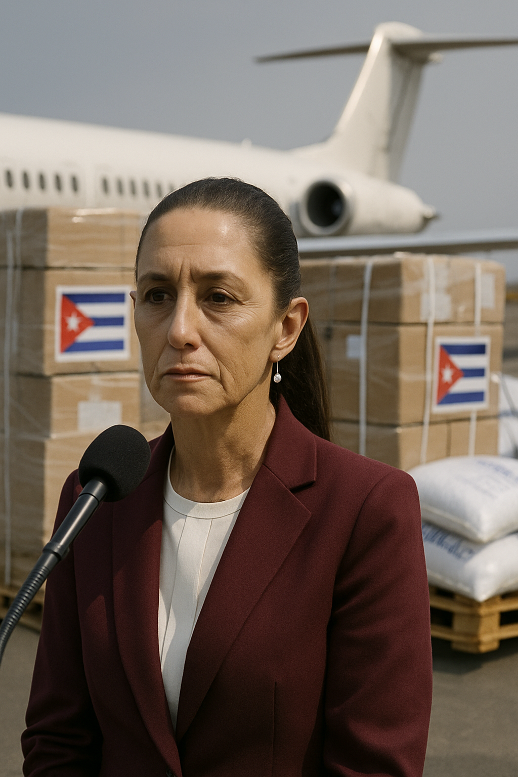 Sheinbaum anuncia envío de ayuda humanitaria a Cuba y niega diálogo con Trump sobre petróleo