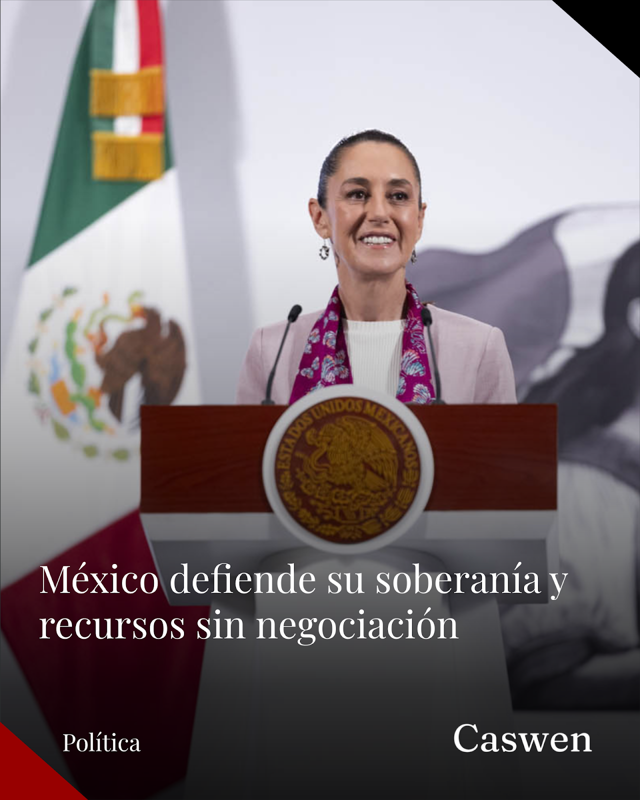 Sheinbaum reafirma soberanía y defensa de recursos en aniversario de Constitución