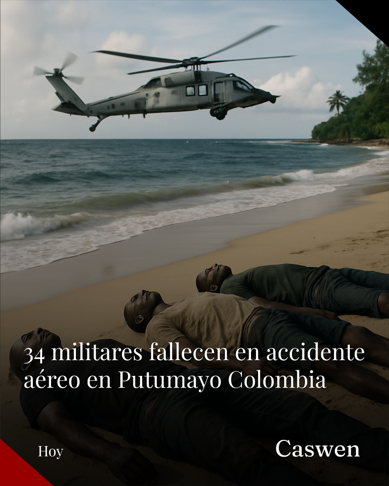 Accidente aéreo en Putumayo, Colombia, deja 34 militares muertos