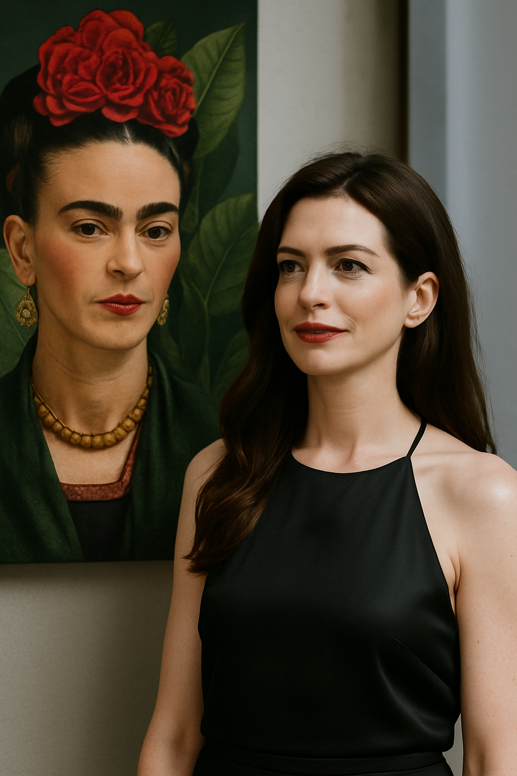Anne Hathaway elogia a Frida Kahlo durante estreno en Ciudad de México
