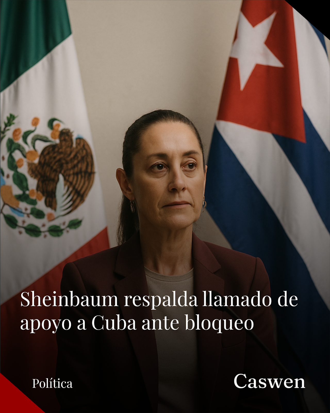 Claudia Sheinbaum apoya llamado de López Obrador para respaldar a Cuba