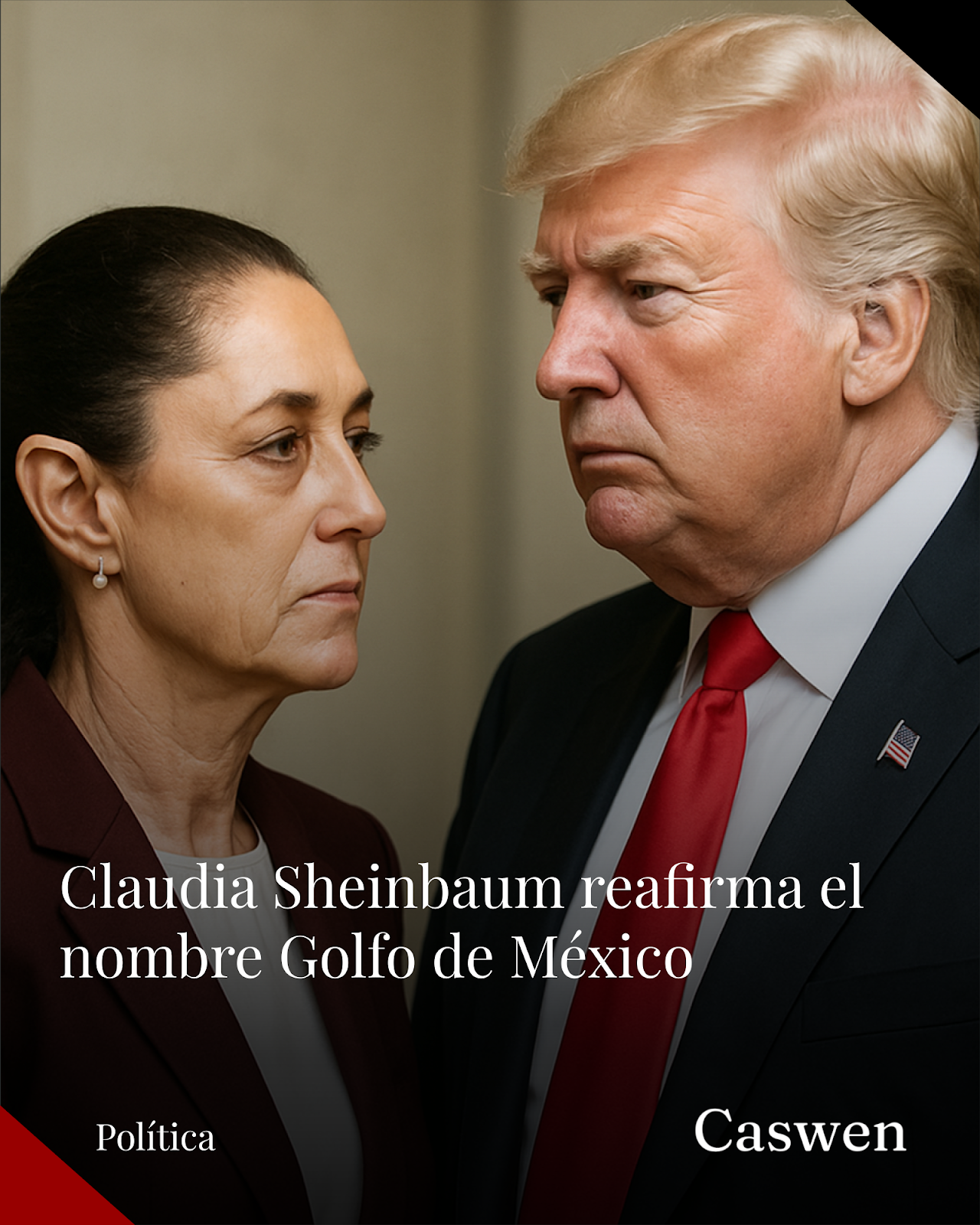 Claudia Sheinbaum defiende el nombre Golfo de México ante insistencia de Trump