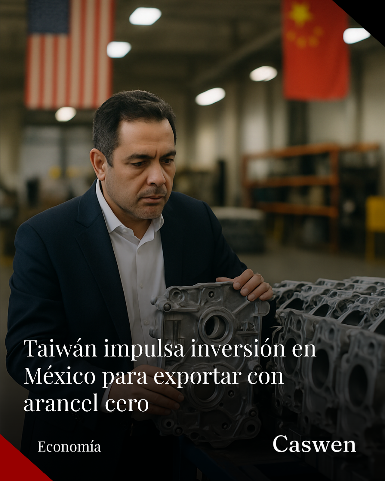 Empresas taiwanesas amplían inversión en México por acceso arancelario a EE.UU.