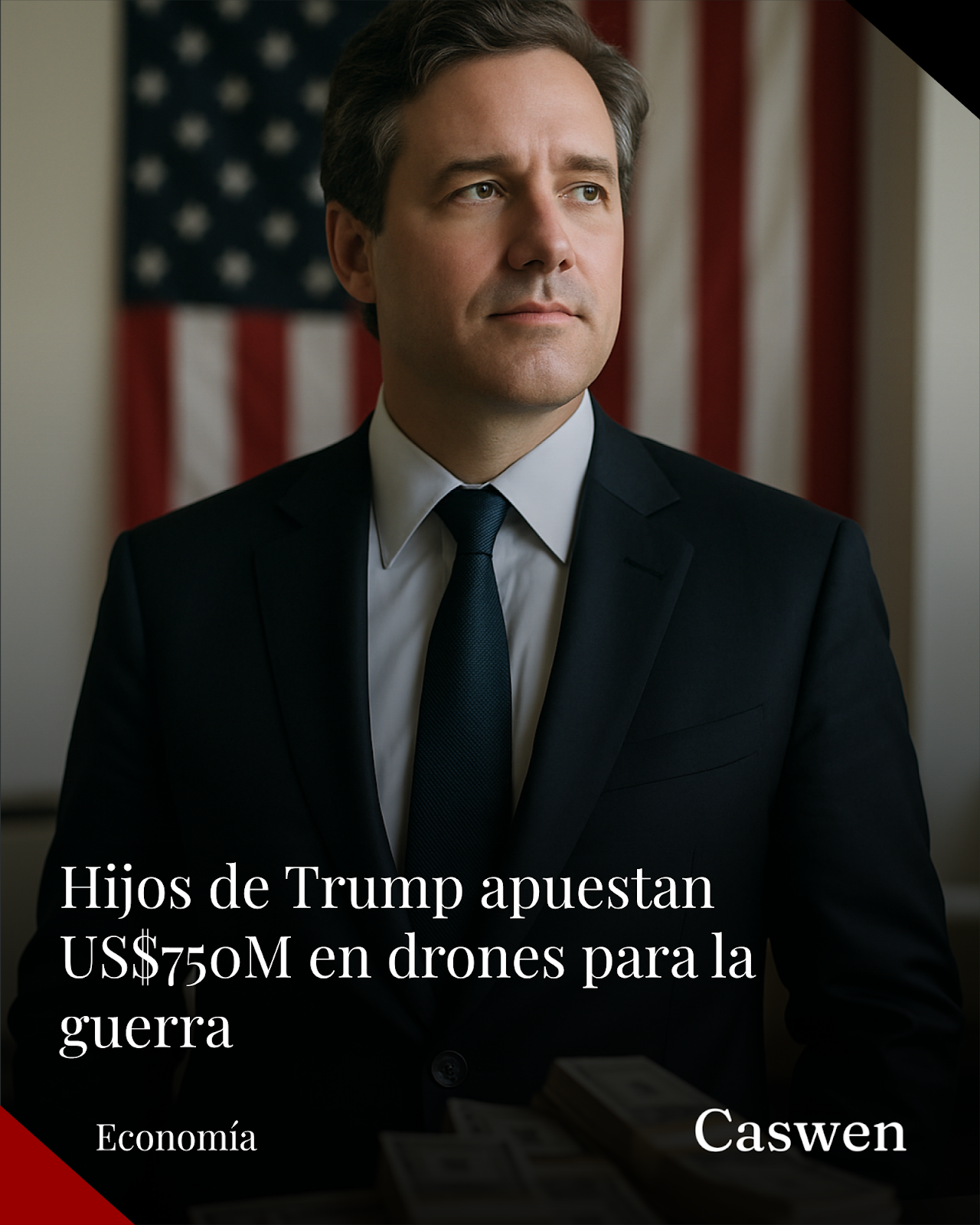Hijos de Trump invierten US$750 millones en empresas de drones vinculadas a la guerra