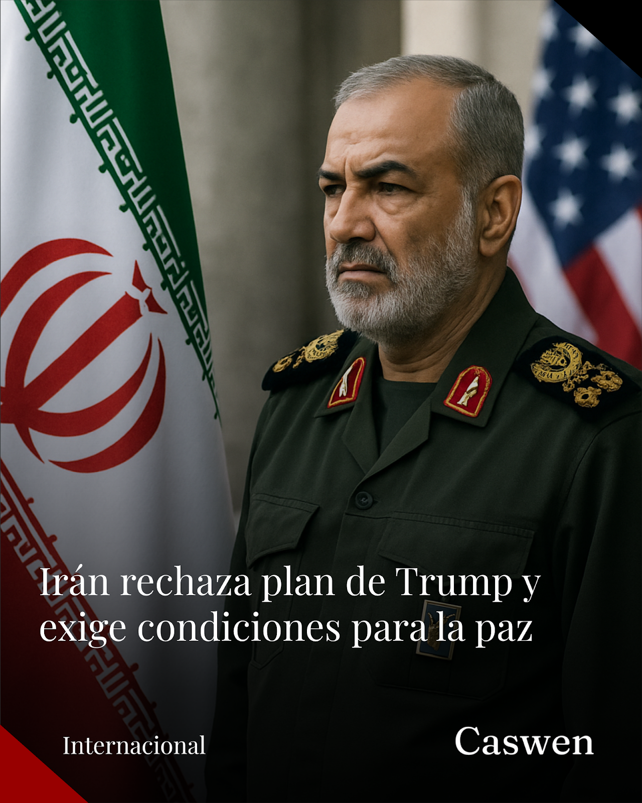 Irán rechaza plan de paz de Trump y presenta condiciones para el cese del conflicto