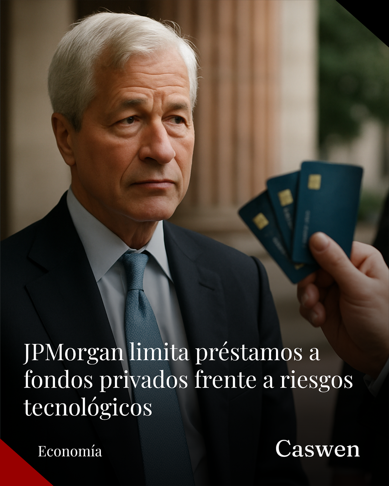 JPMorgan reduce préstamos a fondos privados por riesgos en sector tecnológico