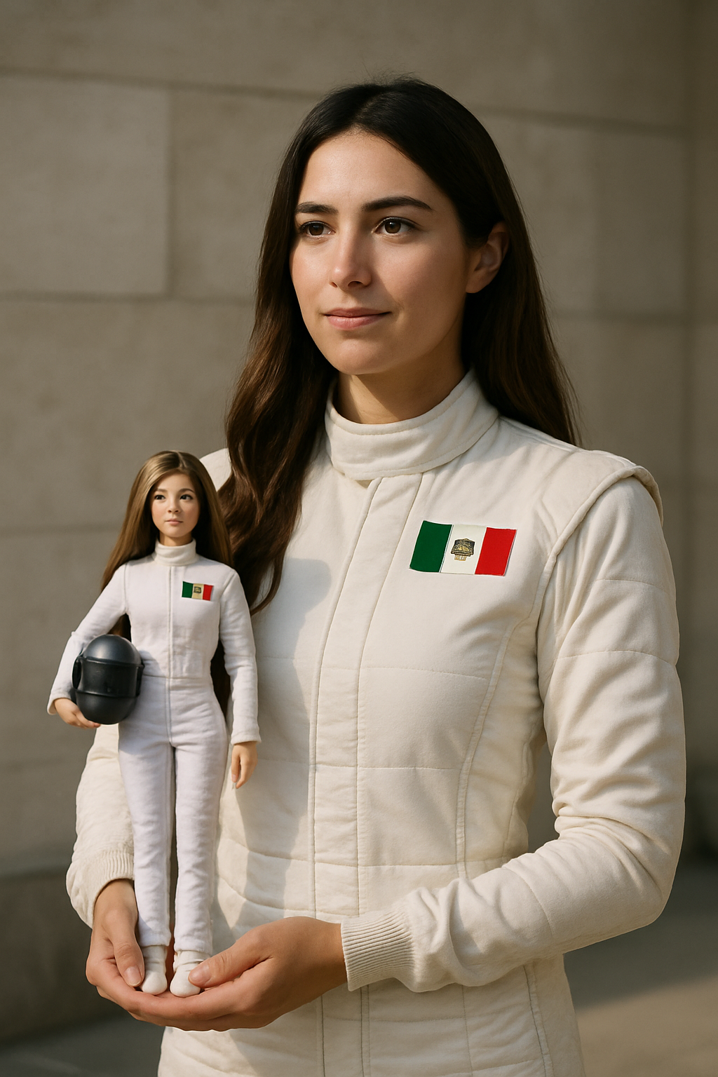 La piloto mexicana Regina Sirvent es homenajeada con una muñeca Barbie