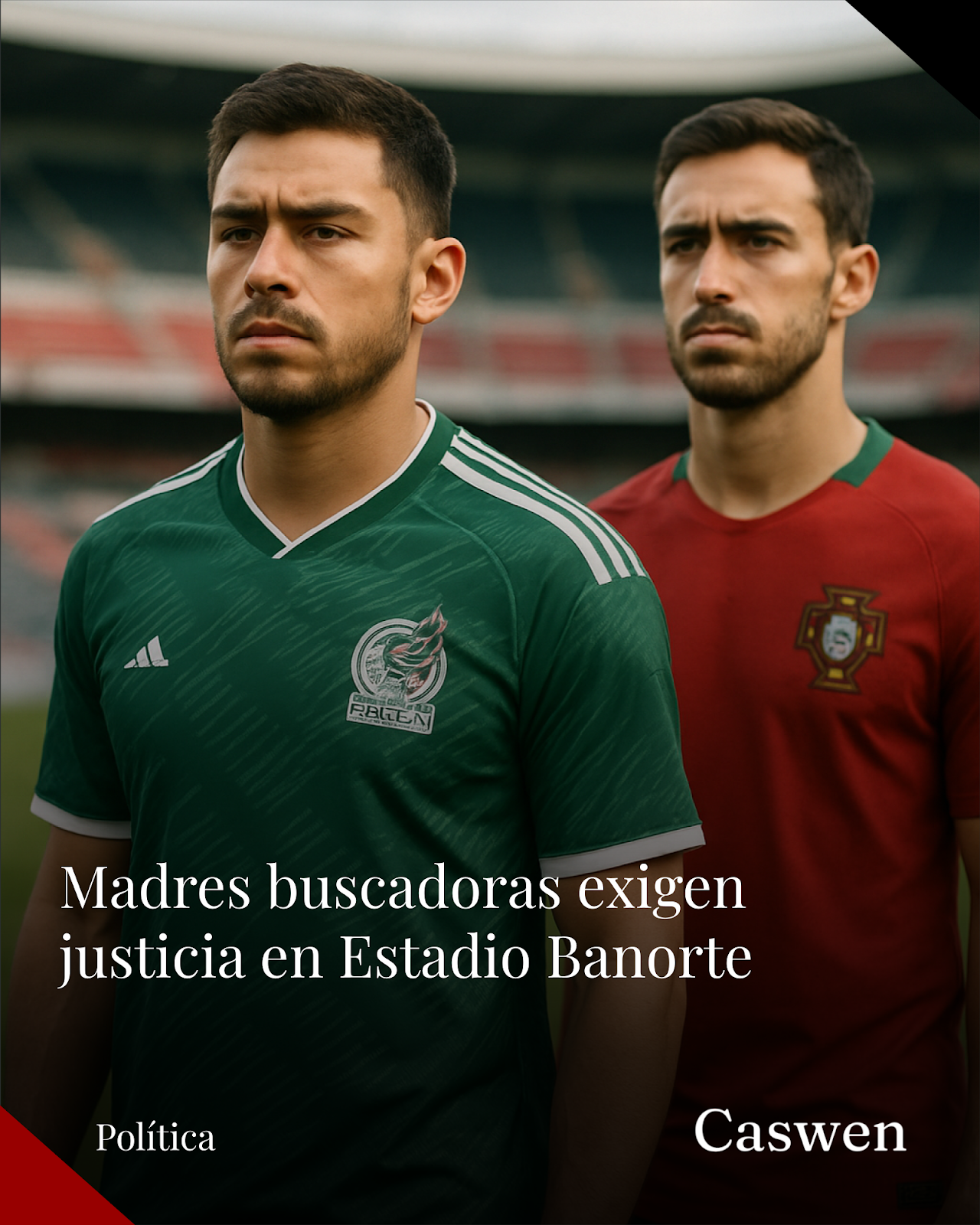 Madres buscadoras protestan en Estadio Banorte durante México-Portugal