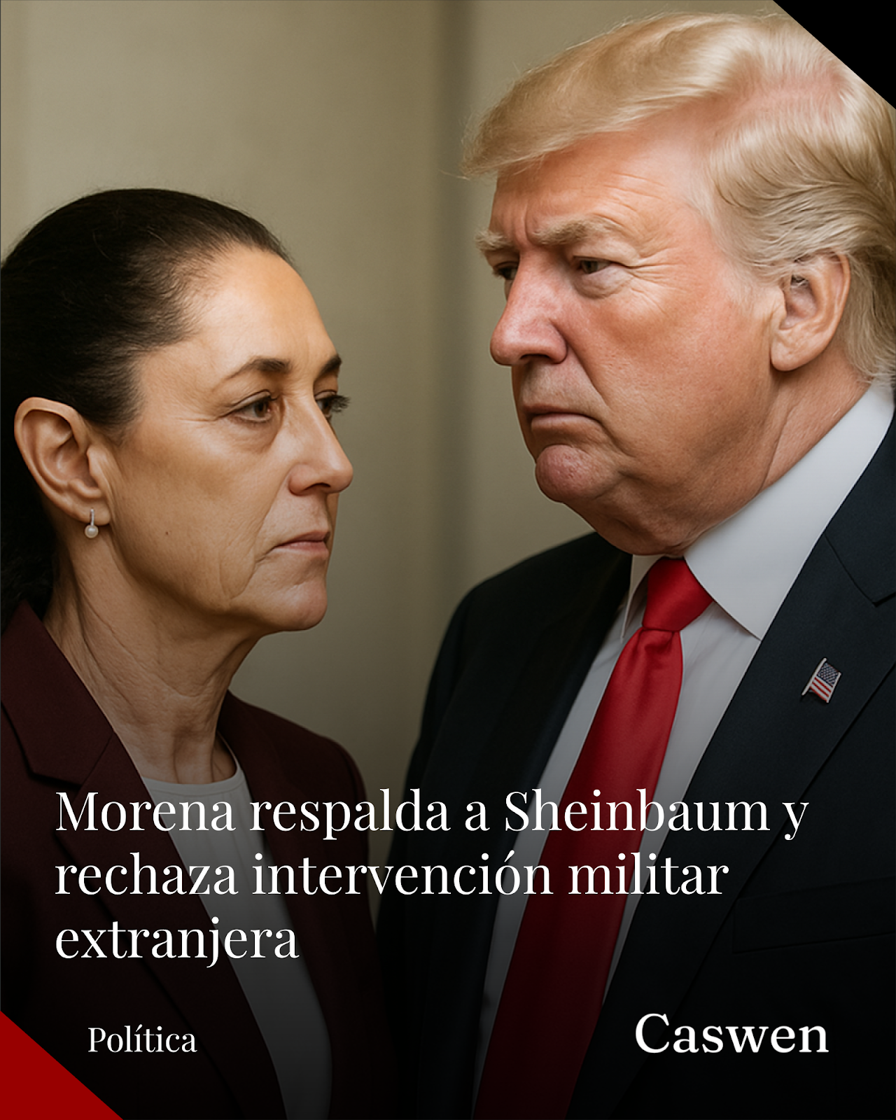 Morena apoya a Sheinbaum ante presiones de Trump por combate a cárteles