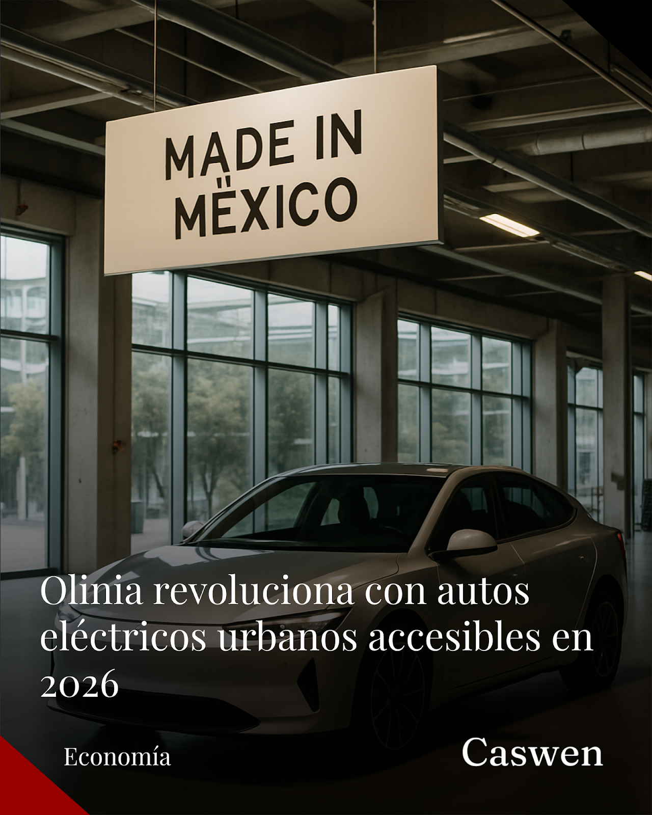 Olinia lanzará vehículos eléctricos urbanos accesibles en 2026