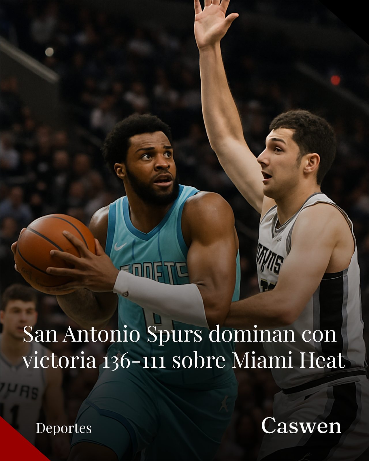 San Antonio Spurs arrasan a Miami Heat con marcador 136-111