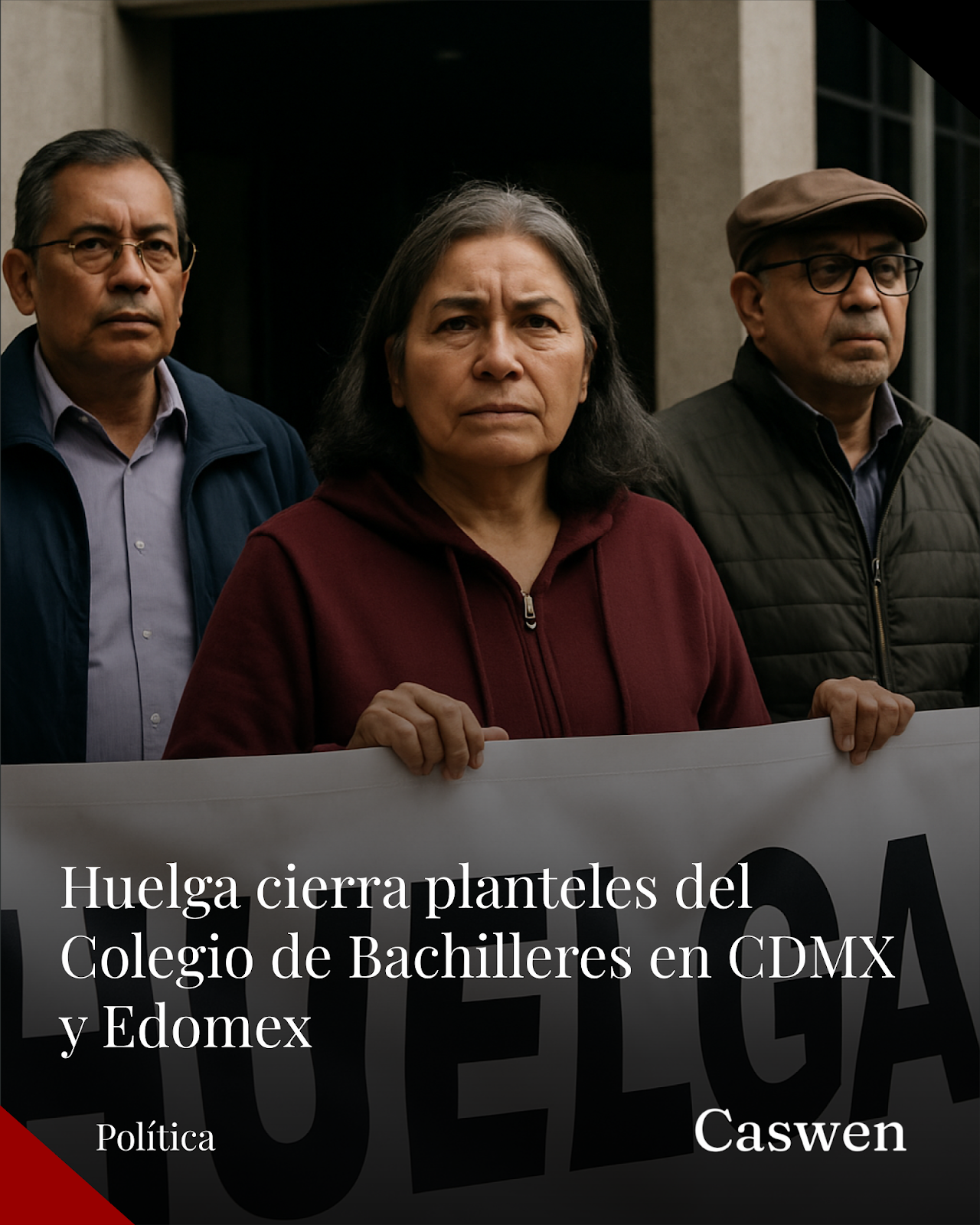 Trabajadores del Colegio de Bachilleres inician huelga en CDMX y Edomex