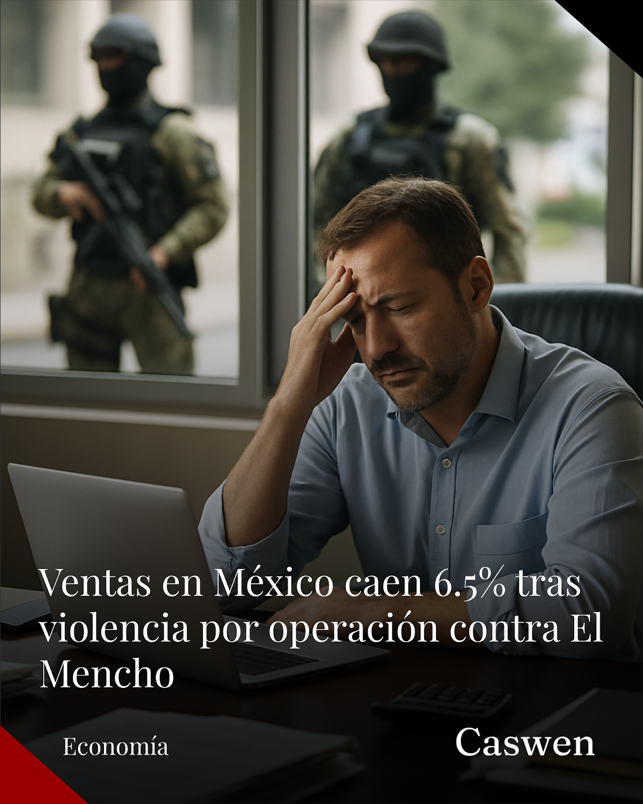 Ventas en México caen 6.5% tras violencia por operativo contra El Mencho