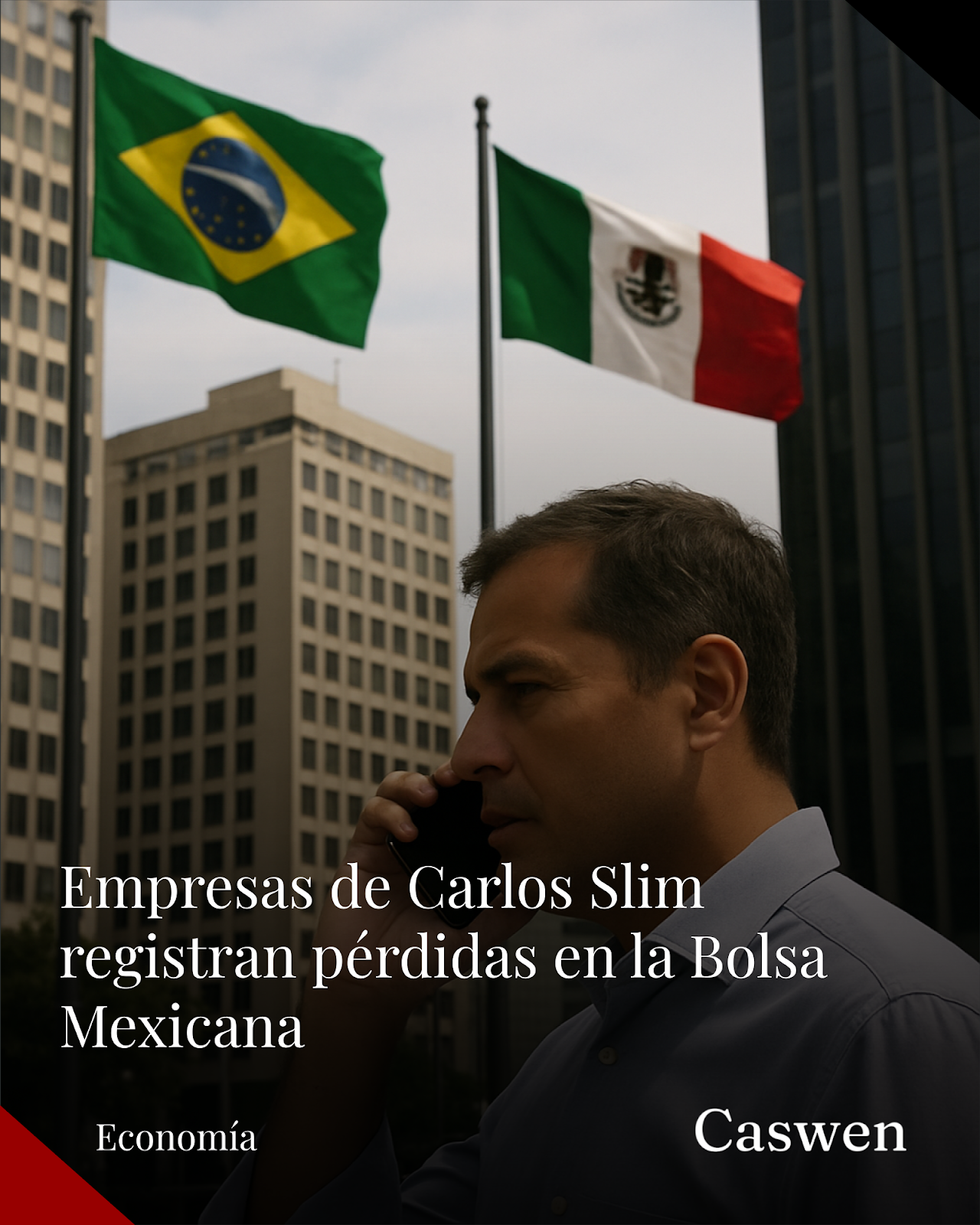 Acciones de empresas de Carlos Slim registran caídas en Bolsa Mexicana