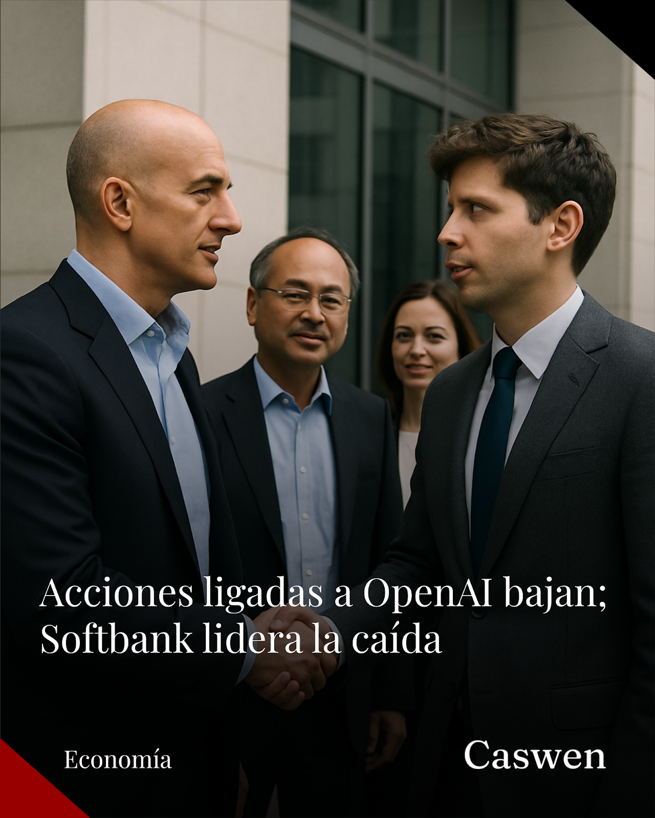 Acciones vinculadas a OpenAI caen; Softbank es la más afectada tras incumplimientos