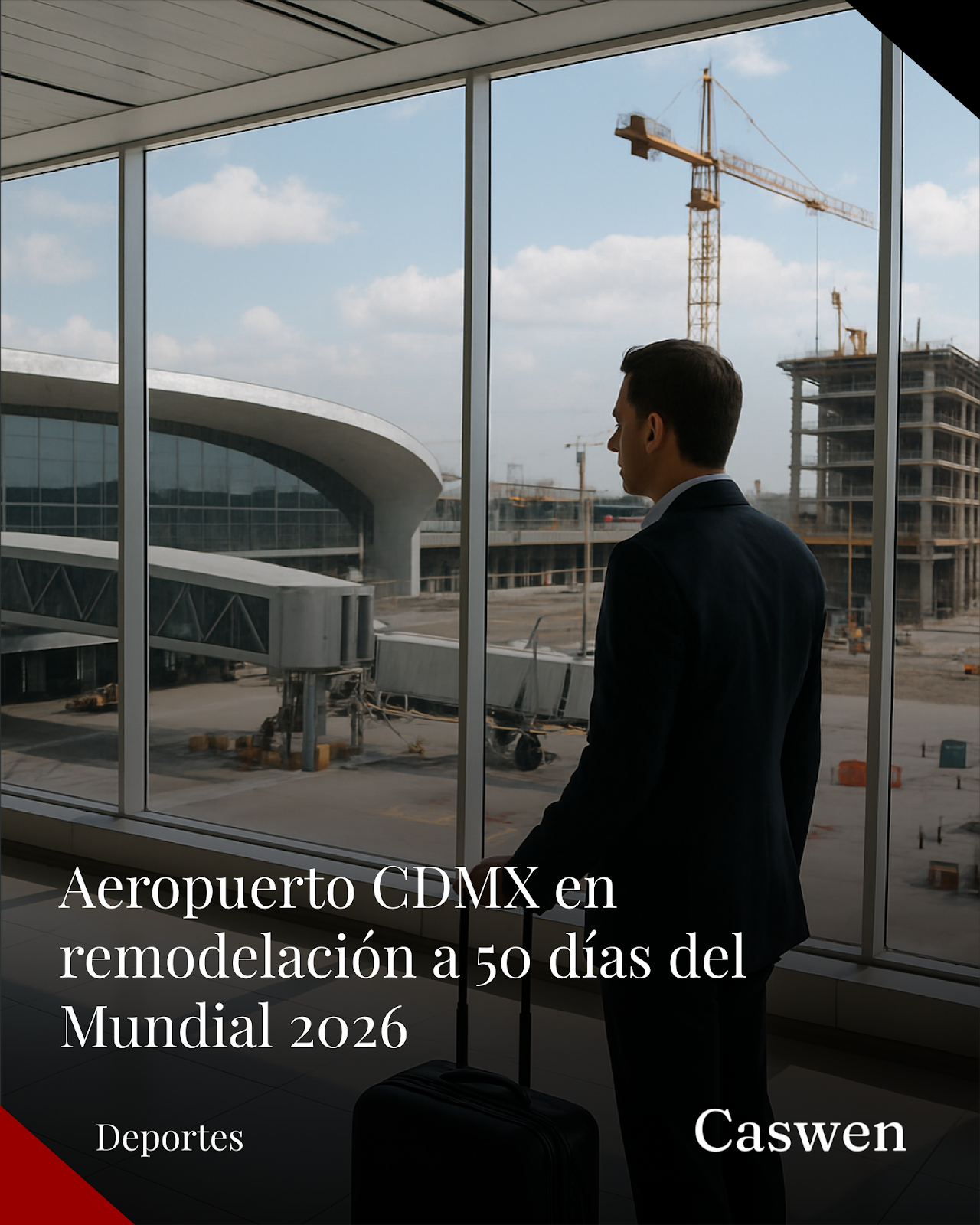 Avanza remodelación del Aeropuerto CDMX a menos de 50 días del Mundial 2026