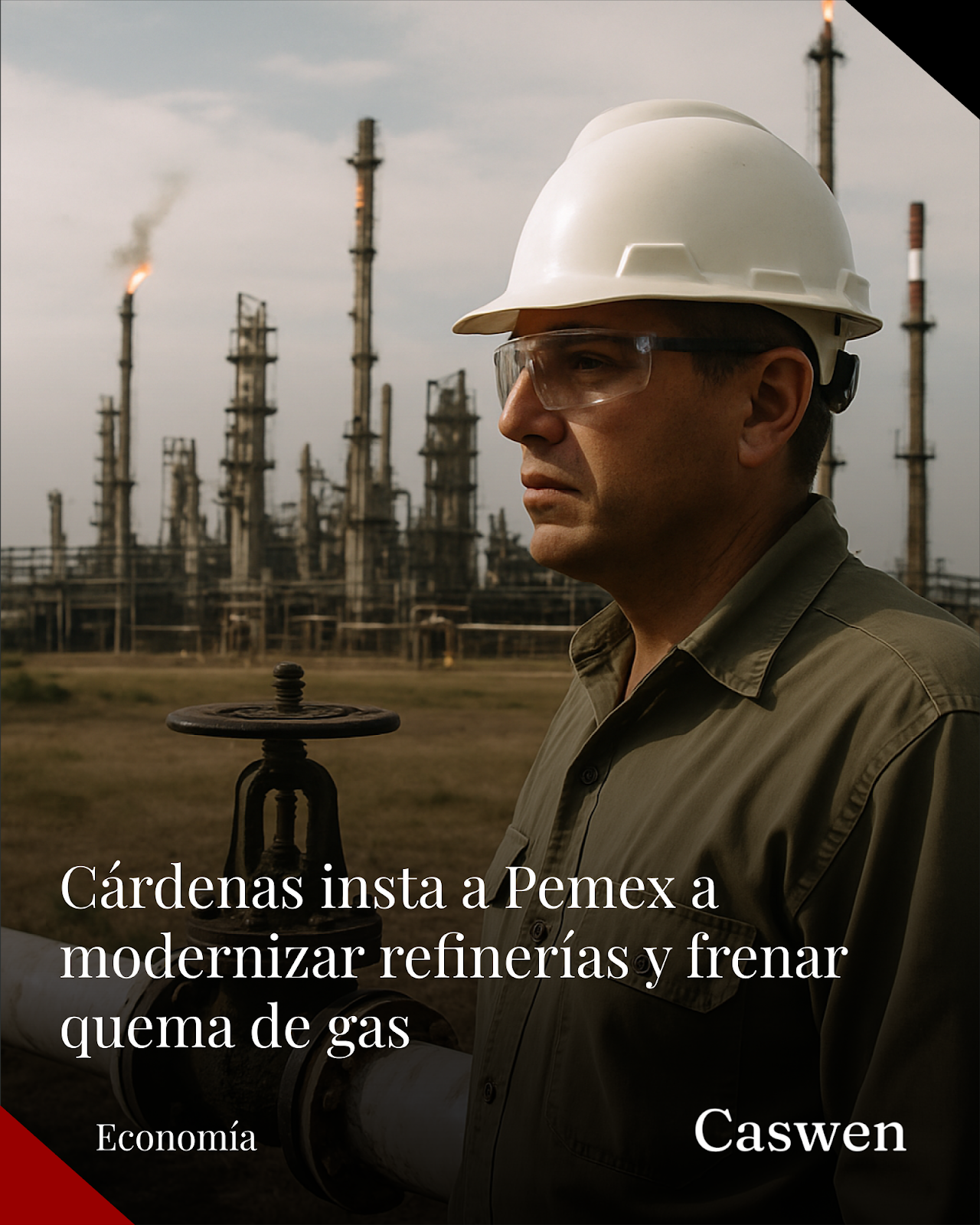 Cuauhtémoc Cárdenas urge a Pemex modernizar y detener quema de gas