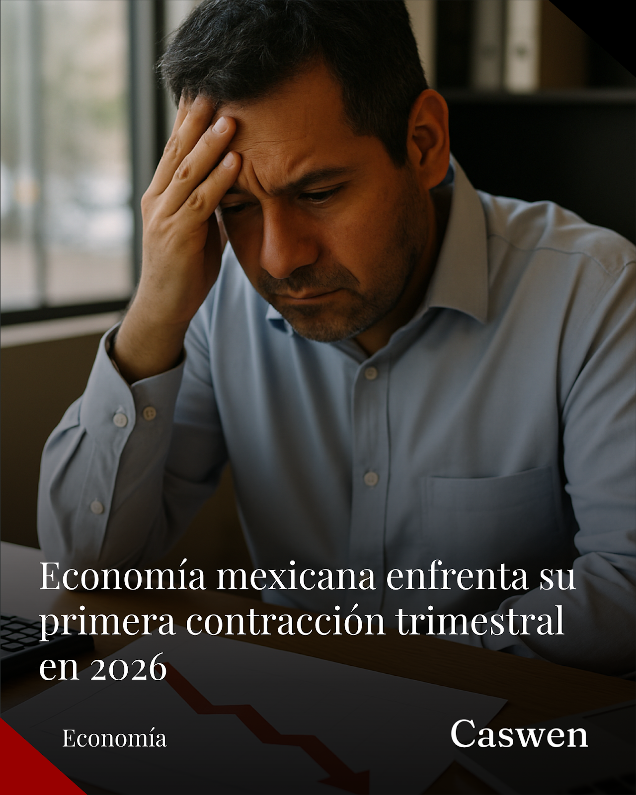 Economía mexicana podría tener su primera contracción trimestral en 2026