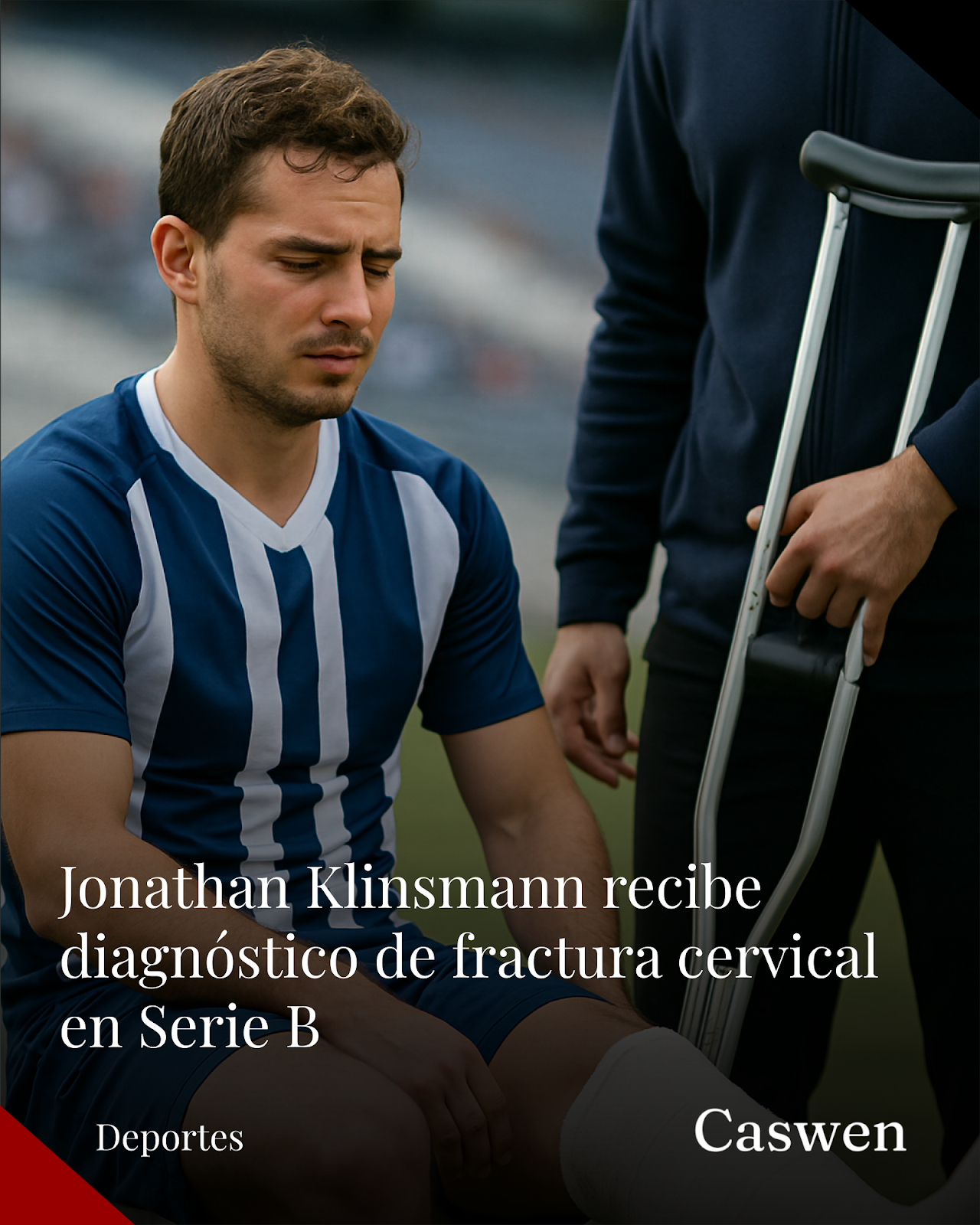 Jonathan Klinsmann sufre fractura cervical jugando en la Serie B italiana