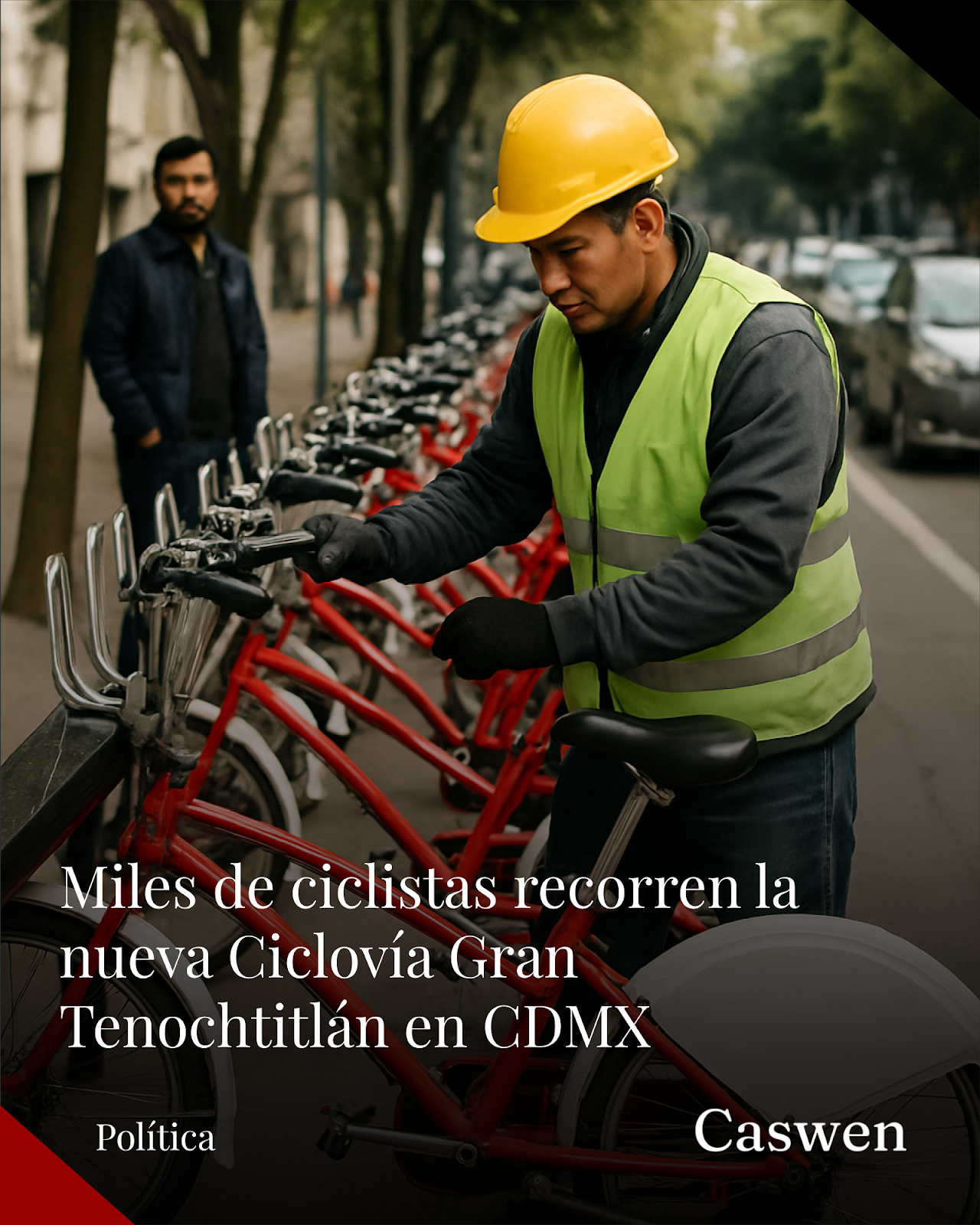 Miles de ciclistas inauguran la Ciclovía Gran Tenochtitlán en CDMX