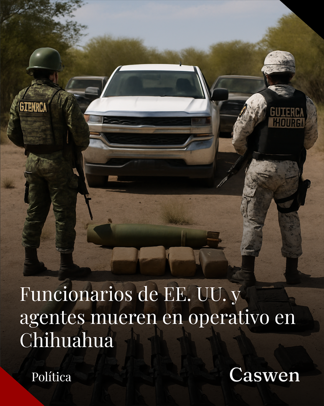 Mueren dos funcionarios de la Embajada de EE. UU. y agentes en accidente en Chihuahua