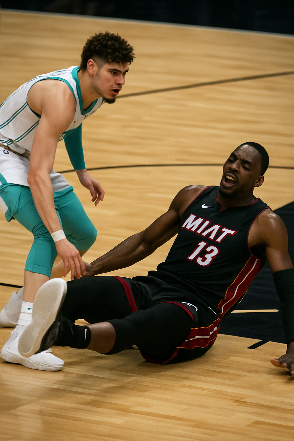 NBA investiga tropiezo de LaMelo Ball a Bam Adebayo en partido Play-In