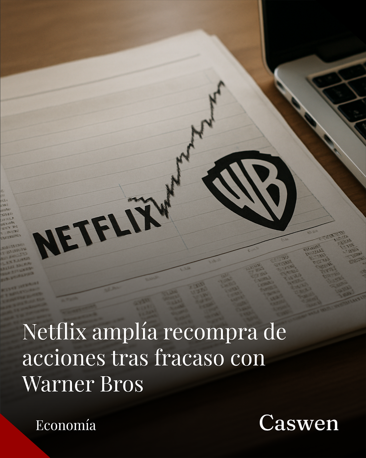 Netflix amplía recompra de acciones tras fallido acuerdo con Warner Bros