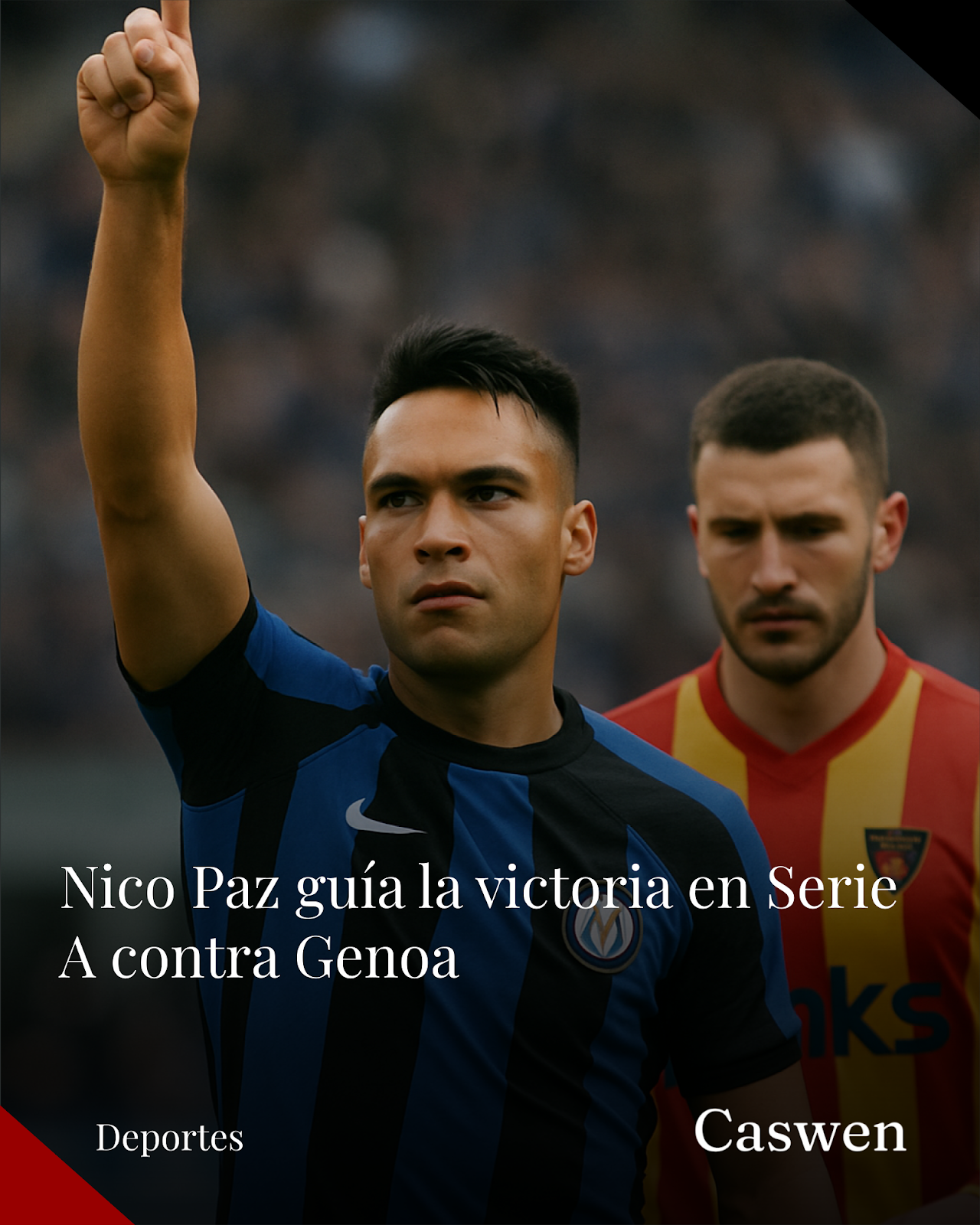 Nico Paz lidera la victoria de su equipo frente a Genoa en Serie A