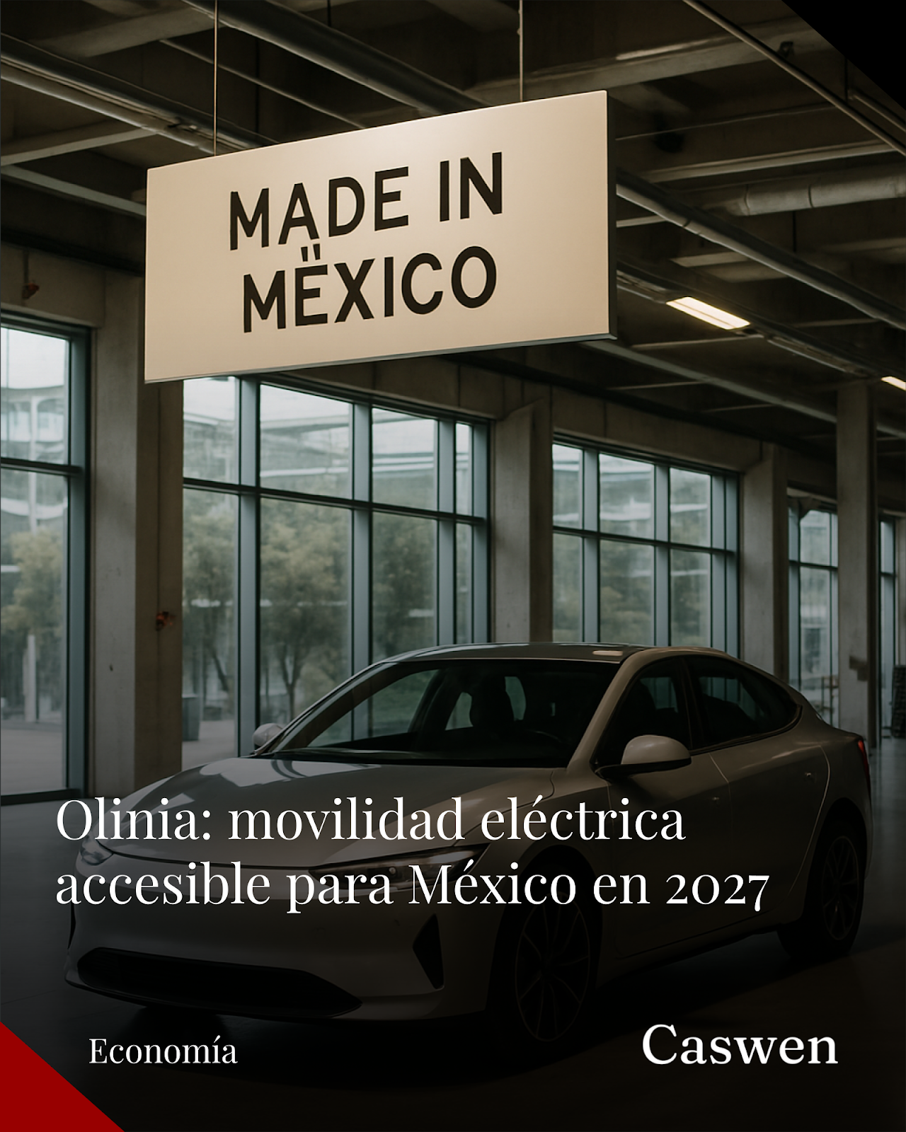 Olinia, el auto eléctrico mexicano, eleva su precio pero mantiene costo accesible